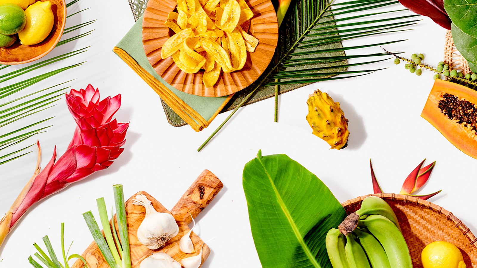 Ingredients for Jamaican jerk dishes