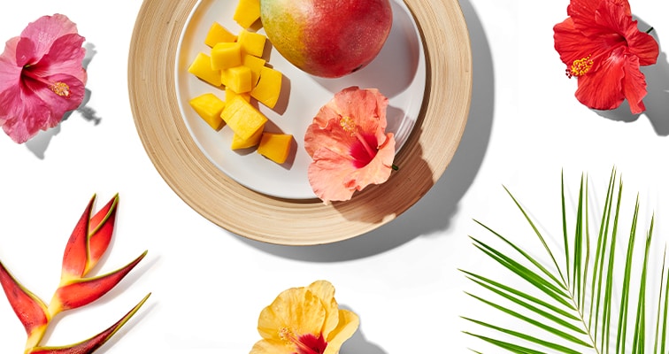 Jamaican fruits and flowers 