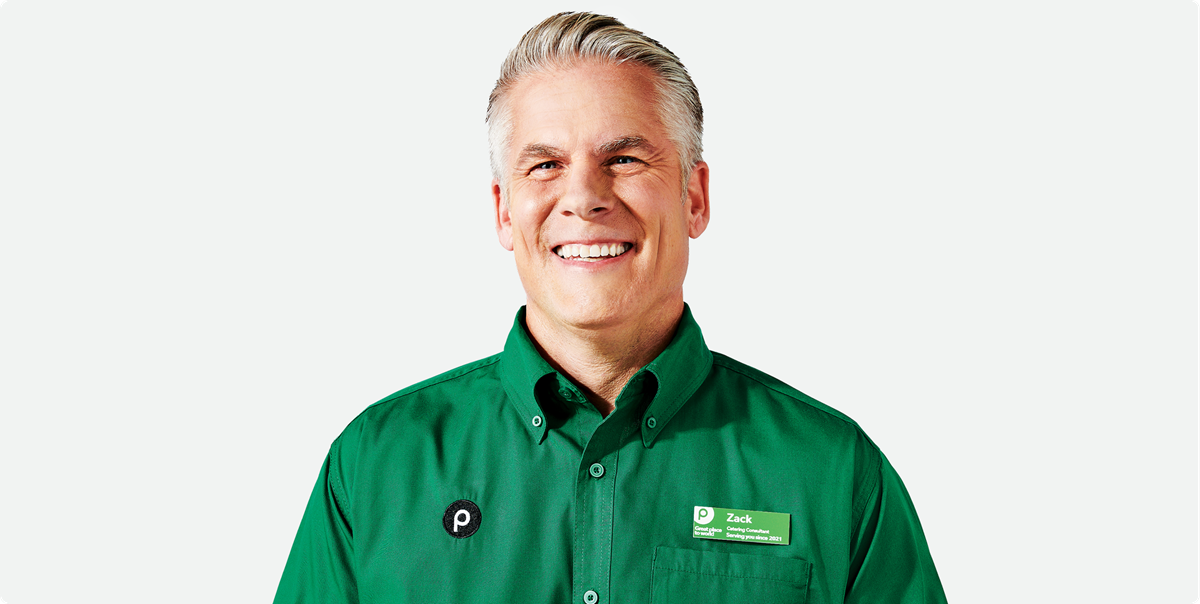 Publix catering consultant smiling. 