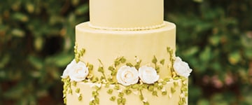 Tiered wedding cake 