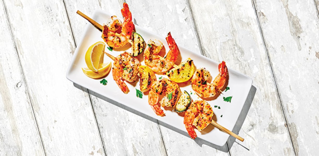 grilled shrimp skewers
