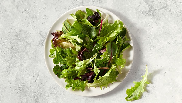Bowl of fresh spring mix 