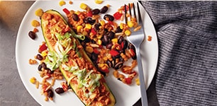 taco zucchini boats