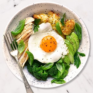 Egg and veggie bowl