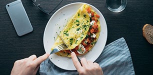 omelette on a plate