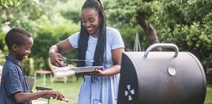 Family grilling