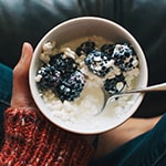 bowl of oatmeal and fruit