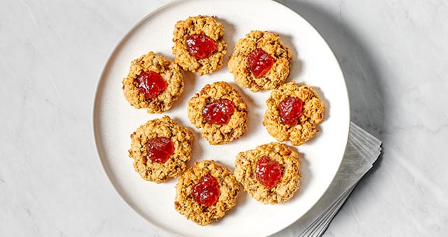 Peanut Butter-Pecan Oatmeal Jammys