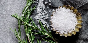 pinch bowl of coarse salt