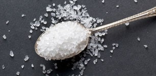 heaping teaspoon of coarse salt