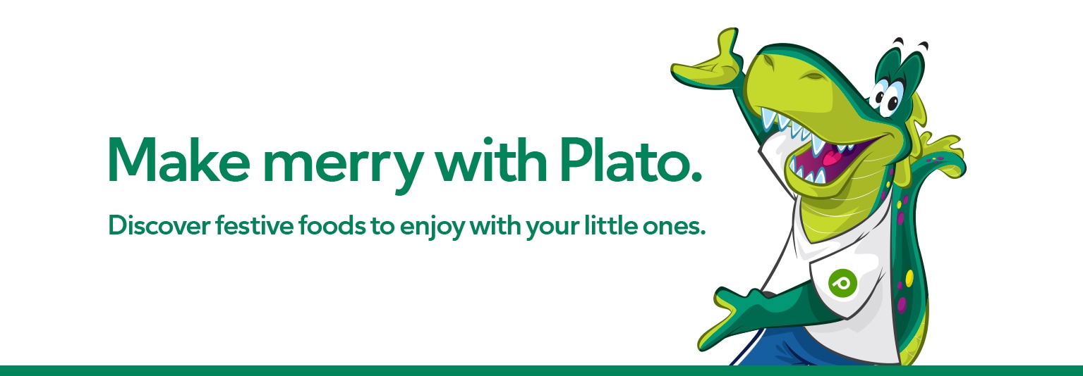 Make merry with Plato. Discover festive foods to enjoy with your little ones. 