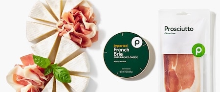 Publix Imported French Brie paired with Publix Prosciutto