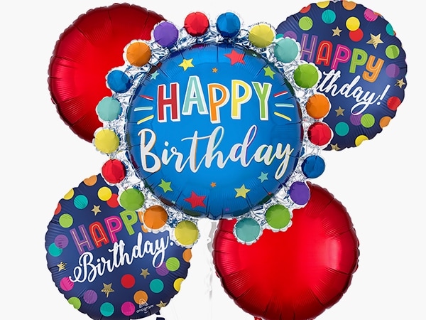 Dot Circle Birthday balloons