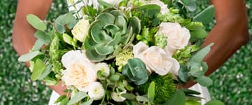 Green harmony bridal bouquet
