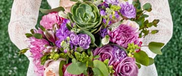 Lavender love bridal bouquet
