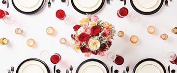 Ruby Red centerpiece