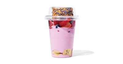 Dragon Fruit Coconut Flavored Yogurt Parfait