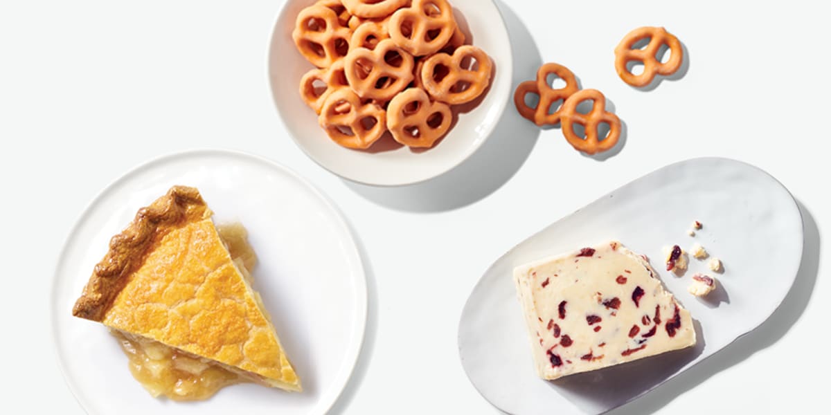 New items available for sampling at Publix on Saturday, November 15 from 11 a.m - 3 p.m. Try Apple Pie, Pumpkin Spice Flavored Pretzels, Wensleydale Cheese and more.