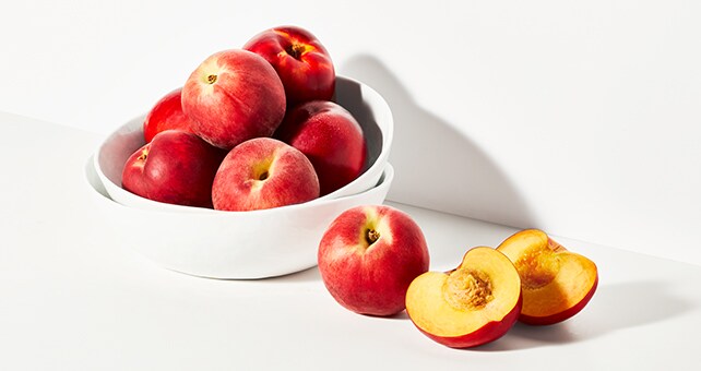 Bowl of peaches and nectarines
