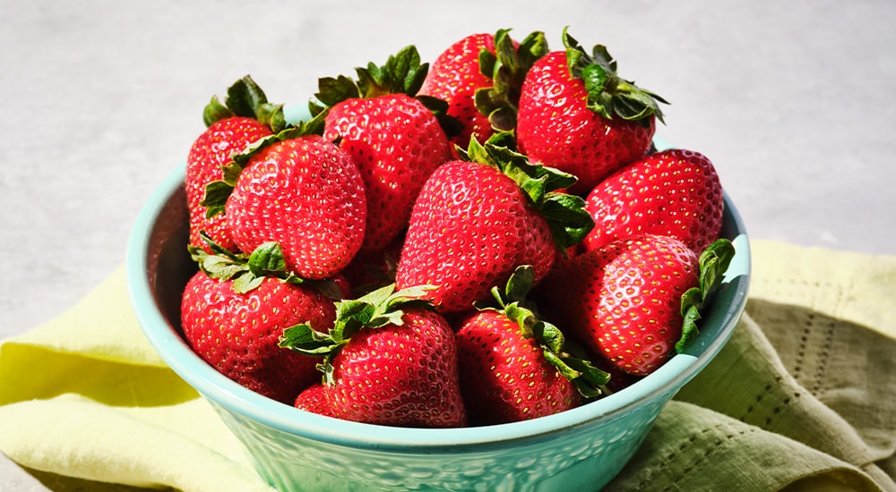 Florida strawberries in bowl