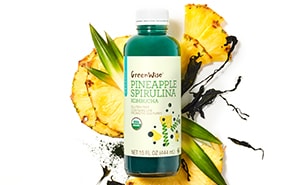 GreenWise Pineapple Spirulina Kombucha