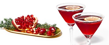 Merry Pomegranate Martini