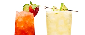 Berry Buzzer and Emerald Islander cocktails
