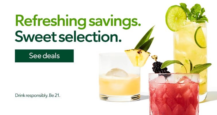 Refreshing savings. Sweet selection. Click for deals. Drink responsibly. Be 21.