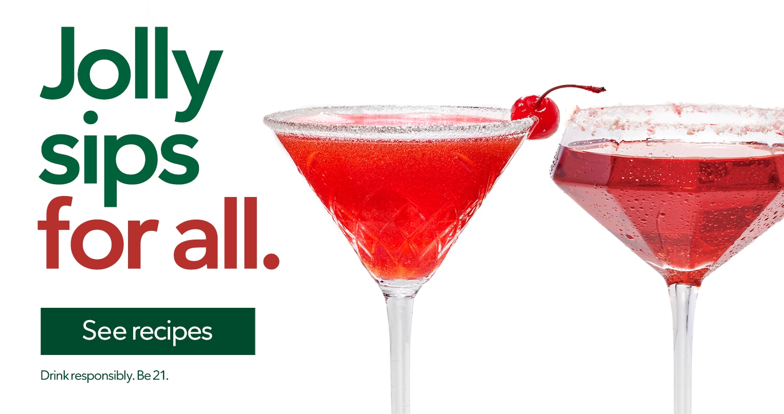Jolly sips for all. Click to see recipes. Drink responsibly. Be 21.