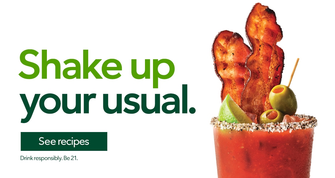 Shake up your usual. See recipes Drink responsibly. Be 21.