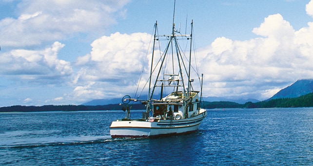 fishing vessel in water