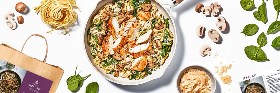 Asiago Chicken Meal Kit Bag