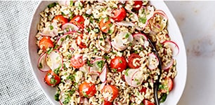 Radish and Grains Salad