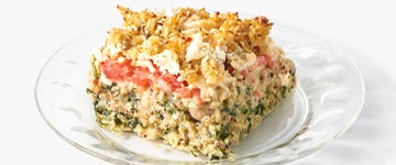 Quinoa and Crab Breakfast Bake
