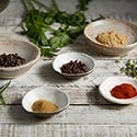 pinch bowls of assorted spices