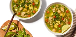 Peruvian-Style Chicken and Rice Soup