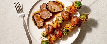 Grilled Kentucky Barbecue–Style Pork and Vegetables