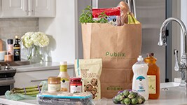 Groceries on counter
