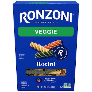 Ronzoni Garden Delight Rotini, Non-GMO Tricolor Pasta
