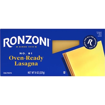 Ronzoni Lasagna, Oven Ready, No. 81