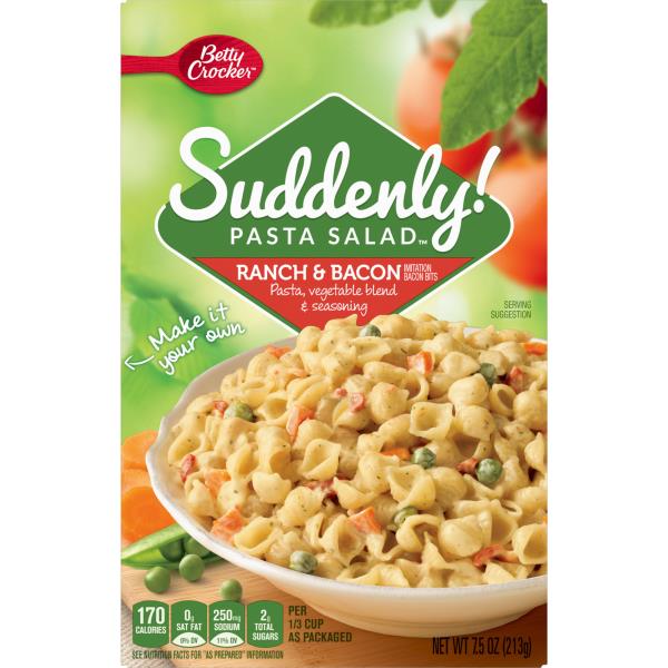 Betty Crocker Suddenly Pasta Salad Pasta, Ranch & Bacon | Publix Super ...