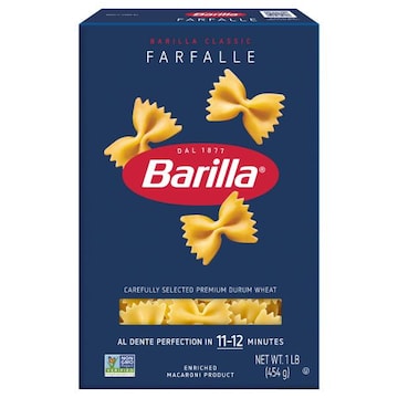 Barilla Farfalle - Non-GMO Pasta Made with Durum Wheat Semolina & Kosher Certified Pasta
