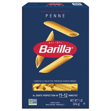 Barilla Penne - Non-GMO Pasta Made with Durum Wheat Semolina & Kosher Certified Pasta