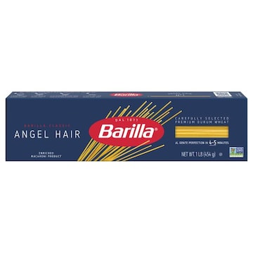 Barilla Angel Hair - Non-GMO Pasta Made with Durum Wheat Semolina & Kosher Certified Pasta