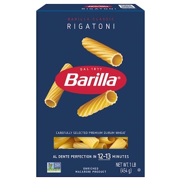 Barilla Rigatoni - Non-GMO Pasta Made with Durum Wheat Semolina & Kosher Certified Pasta