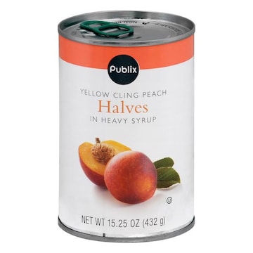 Publix Peach Halves, Yellow Cling