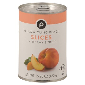 Publix Yellow Cling Peach, Slices