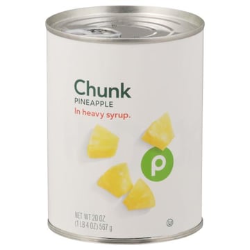 Publix Chunk Pineapple in Heavy Syrup