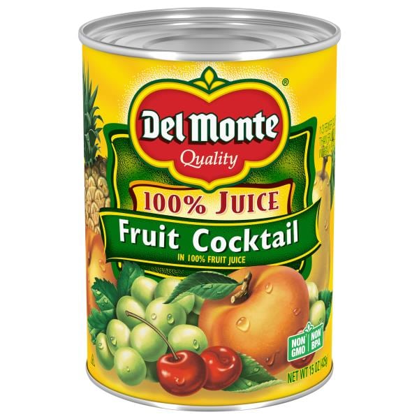 Del Monte Fruit Cocktail, 100 Juice Publix Super Markets