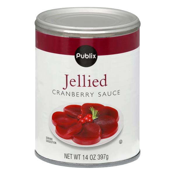 Publix Cranberry Sauce, Jellied Publix Super Markets